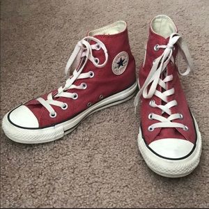 dark red converse high tops